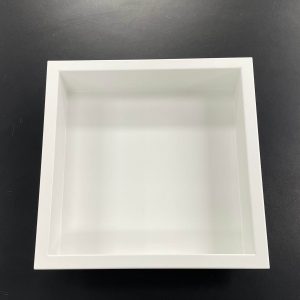 STAINLESS STEEL SHOWER NICHE- SQUARE IN WHITE