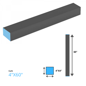 XPS Curb 48"x5"x5"