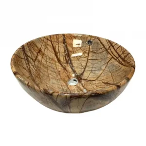 Circular Ceramic Sink Countertop Vessel Bathroom Sink