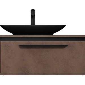 High End 36" Vanity (Bella Retro-Bronze) (Black Basin)