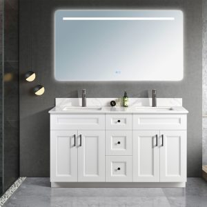 Wood 60" Vanity (Double Sink)
