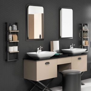 High End 62" Vanity (BEI Black-Taupe)