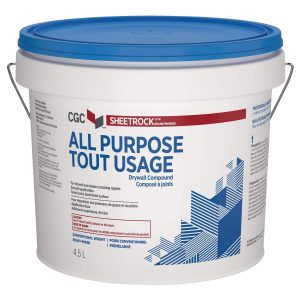 CGC Sheetrock All Purpose Drywall Compound, Ready-Mixed, 4.5 L Pail