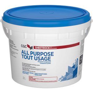 CGC Sheetrock All Purpose Drywall Compound, Ready-Mixed, 2L Pail
