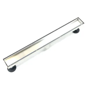 36 Inch Stainless Steel Tile In Shower Drain without Membrane