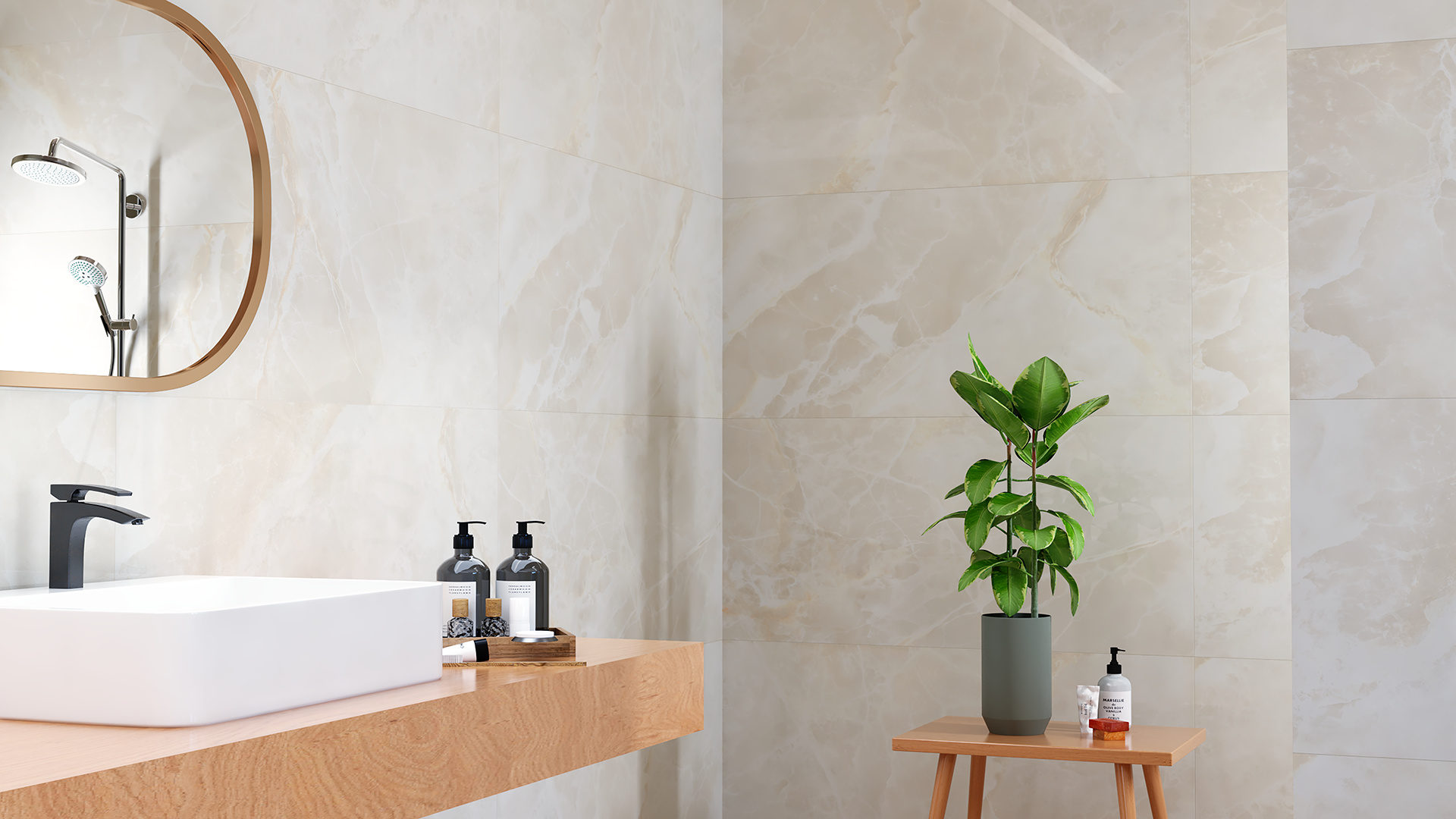 Onyx (Natural) 24-inch x 48-inch Glossy Porcelain Tile $4.49/sqft - Image 2