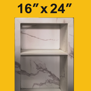 16" x 24" Vienna Quartz Shower Niche