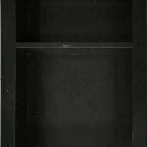 16" x 24" Black Quartz Shower Niche