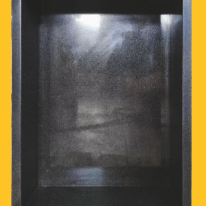 16" x 24" Black Single Shelf Quartz Shower Niche