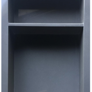 16" x 24" Dark Grey Quartz Shower Niche