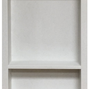 16" x 24" Sky White Quartz Shower Niche