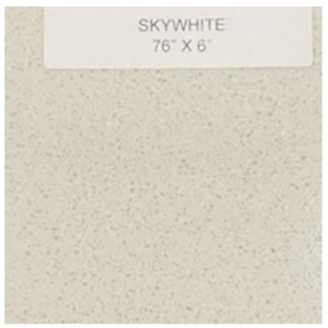 95" x 6" Sky White Quartz Shower Jamb