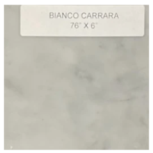 76" x 4.5" Bianco Carrara Quartz Shower Jamb