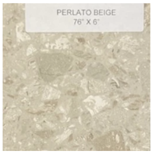 76" x 6" Perlato Beige Quartz Shower Jamb