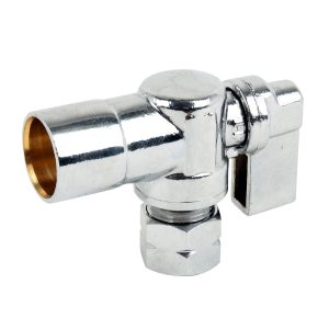 StreamWay Sweat Quarter Turn Angle Stop Valve ½In Copper X 3/8in Od