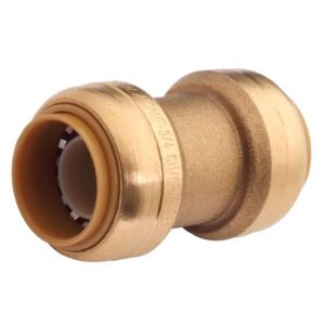 StreamWay Push-Fit Pex Brass Coupling 3/4 X 3/4in Lead-Free