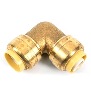 StreamWay Push-Fit Pex Brass 90° Elbow 3/4 X 3/4in Lead-Free