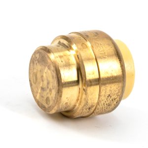 StreamWay Push-Fit Pex Brass End Cap 3/4in Lead-Free