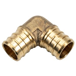 StreamWay Pex Brass 90° Elbow Barb To Barb 3/4 X 3/4in Lead-Free