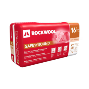 ROCKWOOL Safe'n'Sound Stone Wool Insulation for 2x4 Wood Stud