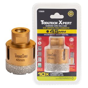 Diamond Core Hole Saw Bit 1-3/4in (45mm) Thread 5/8-11