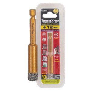 Diamond Core Hole Saw Bit 1/2in (12mm) Hex Shank