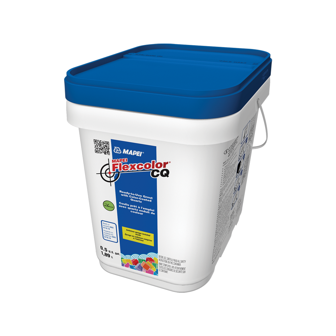 plastic bucket of MAPEI Flexcolor CQ 1.89 L