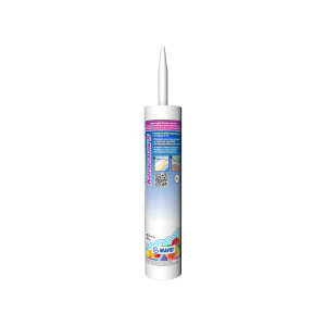 A bottle of Keracaulk S Sanded Siliconized Acrylic Caulk 311 mL