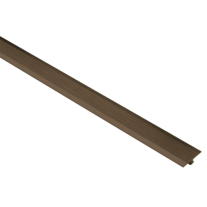 Schluter VINPRO-T Retrofit Resilient Surface Transition Profile - Anodized Aluminum Brushed Antique Bronze