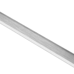 Schluter VINPRO-T Retrofit Resilient T-Molding Profile - Anodized Aluminum Brushed Chrome