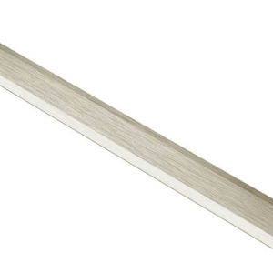 Schluter VINPRO-T Retrofit Resilient T-Molding Profile - Anodized Aluminum Brushed Nickel