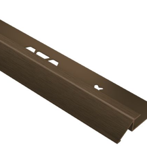 VINPRO-U Resilient Surface Reducer Profile - Anodized Aluminum Brushed Antique Bronze