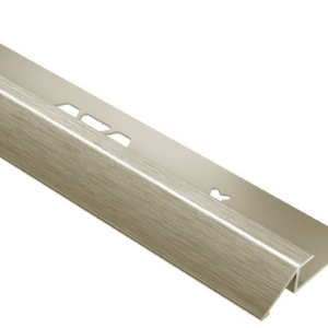 VINPRO-U Resilient Surface Reducer Profile - Anodized Aluminum Brushed Nickel