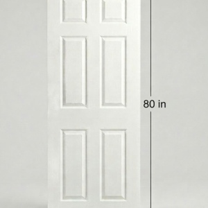 London 6-Panel Textured Hollow Core Interior Door - 22 x 80 in