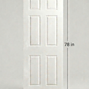 London 6-Panel Textured Hollow Core Interior Door - 24 x 78 in