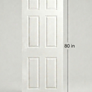 London 6-Panel Textured Hollow Core Interior Door - 24 x 80 in