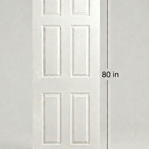 London 6-Panel Textured Hollow Core Interior Door - 28 x 80 in