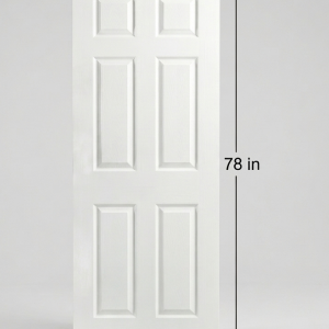 ondon 6-Panel Textured Hollow Core Interior Door - 30 x 78 in