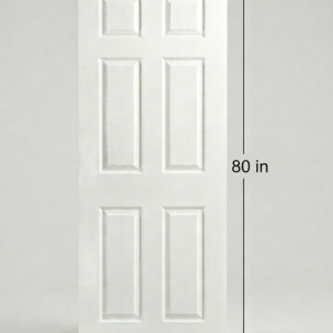 London 6-Panel Textured Hollow Core Interior Door - 32 x 80 in