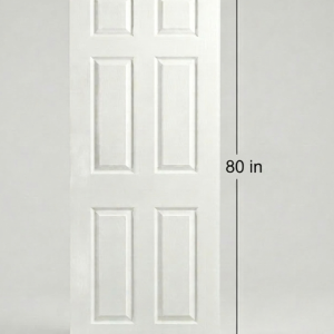 London 6-Panel Textured Hollow Core Interior Door - 36 x 80 in