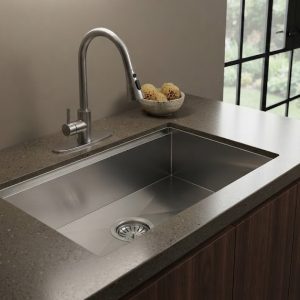 32×1833×19 Stainless Steel Single Bowl Workstation Sink 1