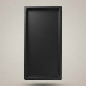 Single Compartment Stainless Steel Shower Niche 12×24 Black